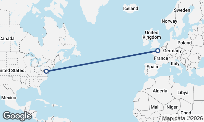 Le Havre to Baltimore