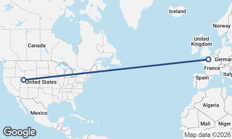 Le Havre to Salt Lake City
