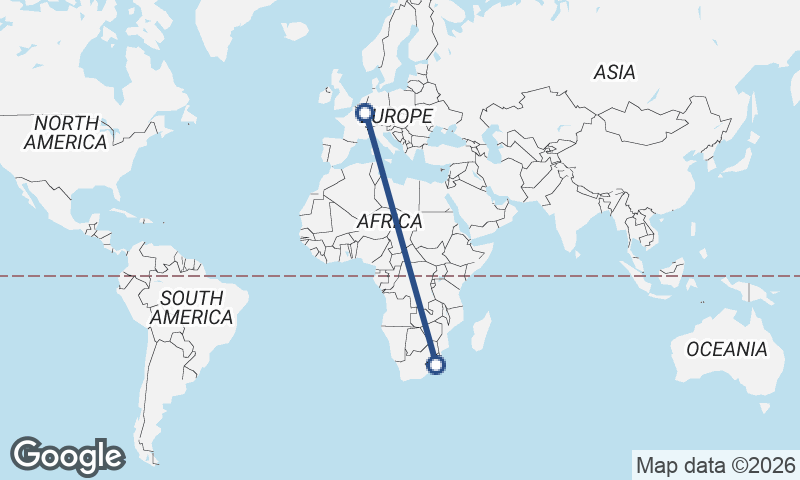 Luxembourg City to Durban