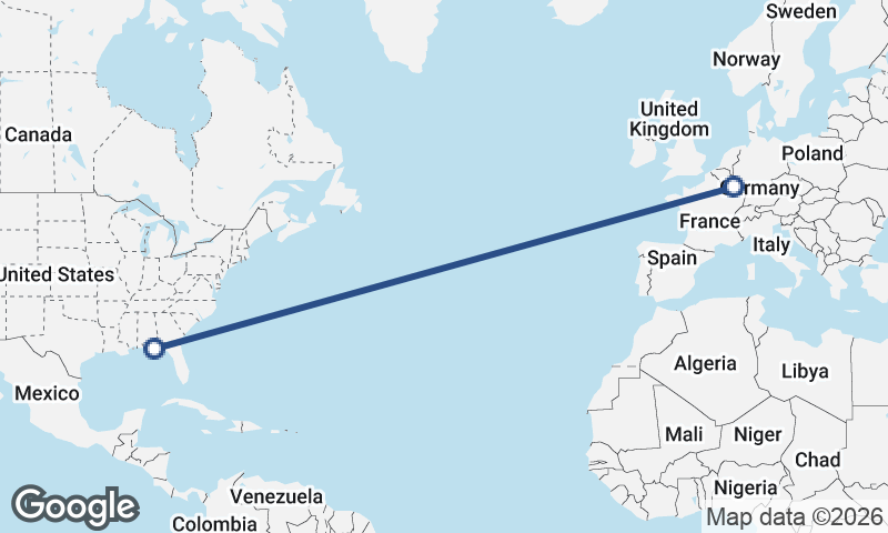 Luxembourg City to Panama City