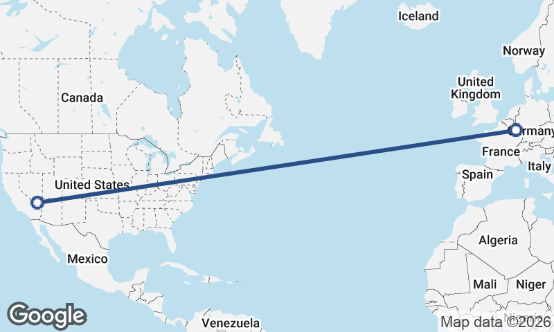 Luxembourg City to Las Vegas