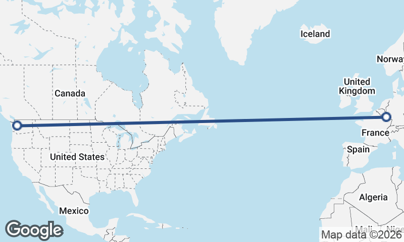 Luxembourg City to Seattle