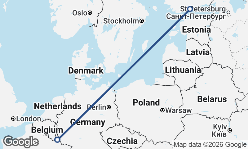 Luxembourg City to Helsinki