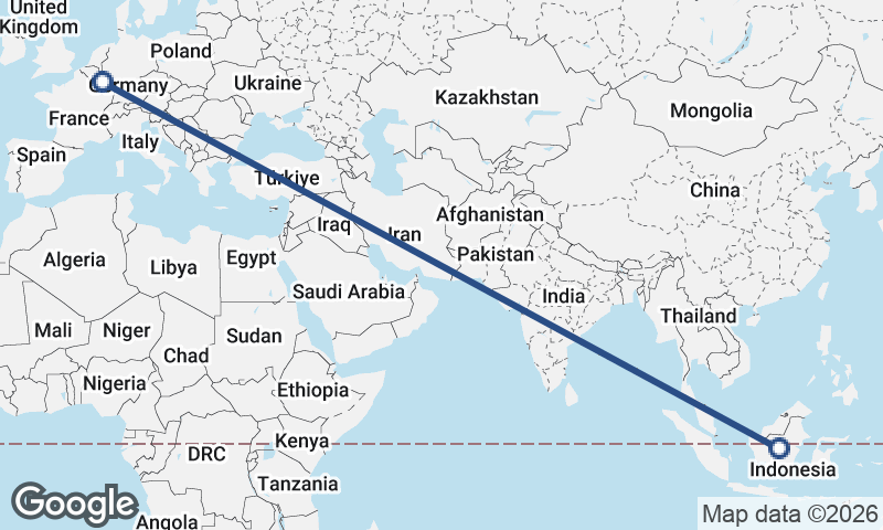 Luxembourg to Indonesia