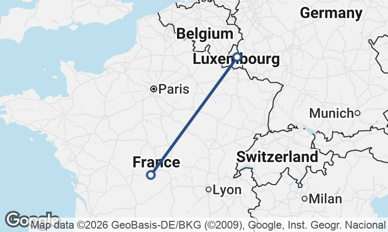 Luxembourg to France