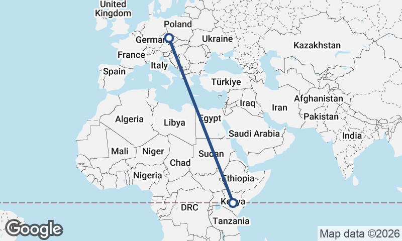 Czech Republic to Kenya