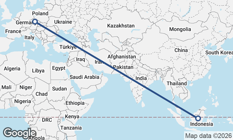 Czech Republic to Indonesia