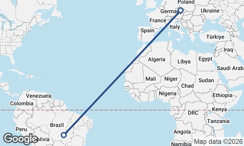 Czech Republic to Brazil