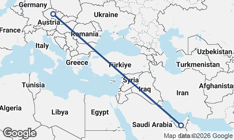 Czech Republic to United Arab Emirates