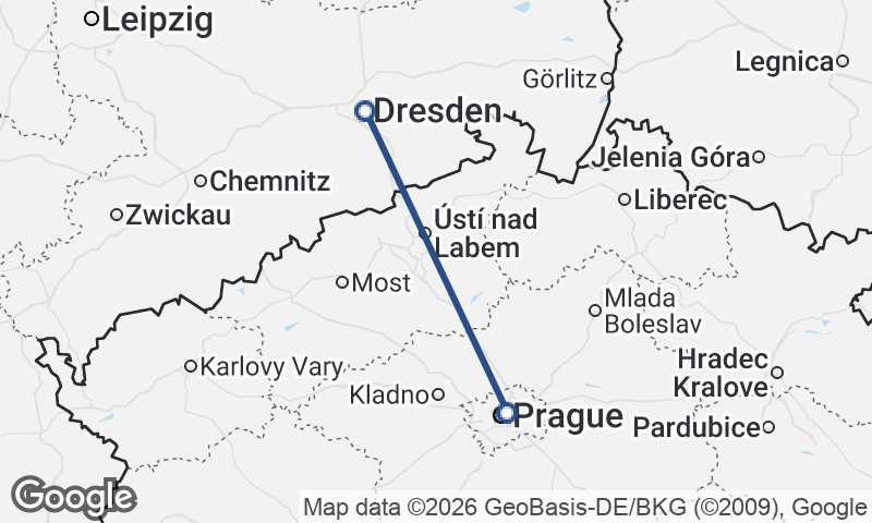 Prague to Dresden
