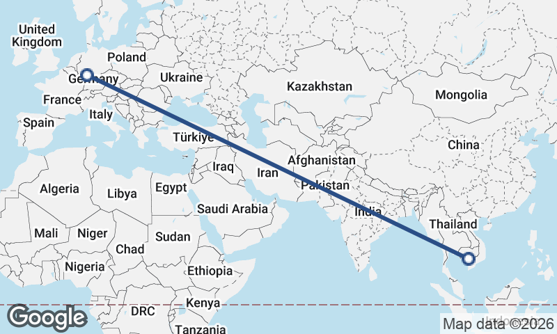 Frankfurt to Phnom Penh