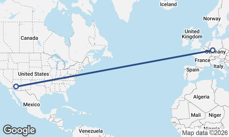 Frankfurt to Phoenix