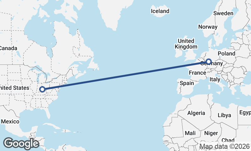 Frankfurt to Cincinnati