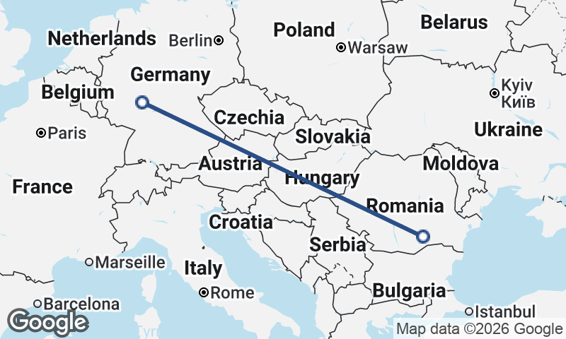 Frankfurt to Bucharest