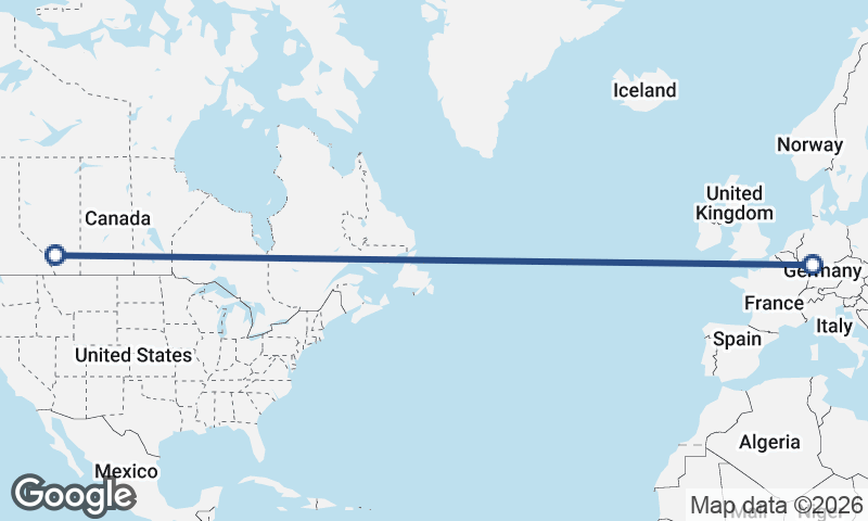 Frankfurt to Calgary
