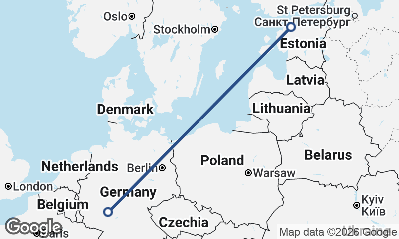 Frankfurt to Tallinn