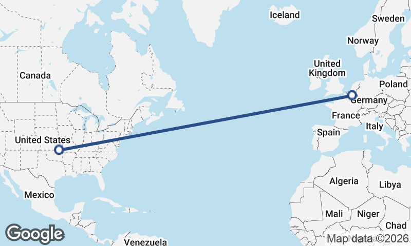 Belgium to United States