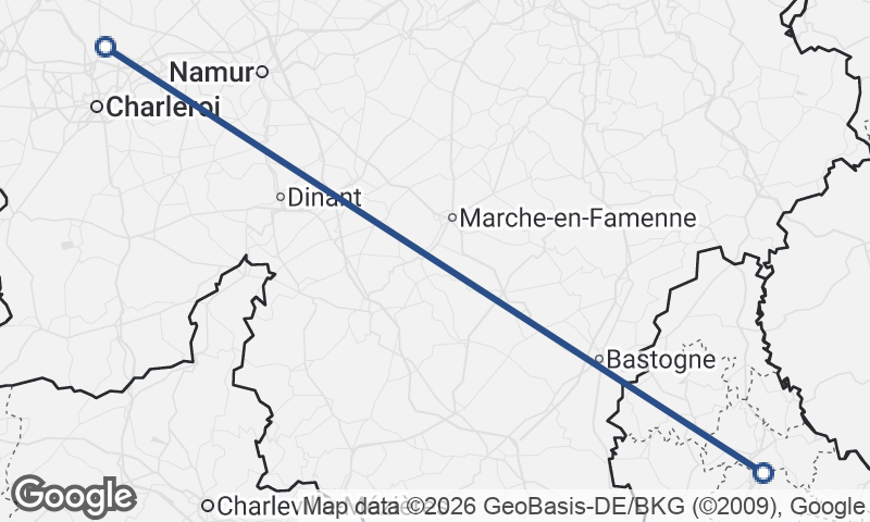 Belgium to Luxembourg