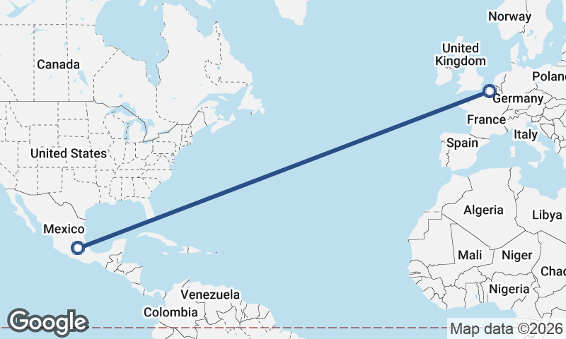 Lille to Mexico City