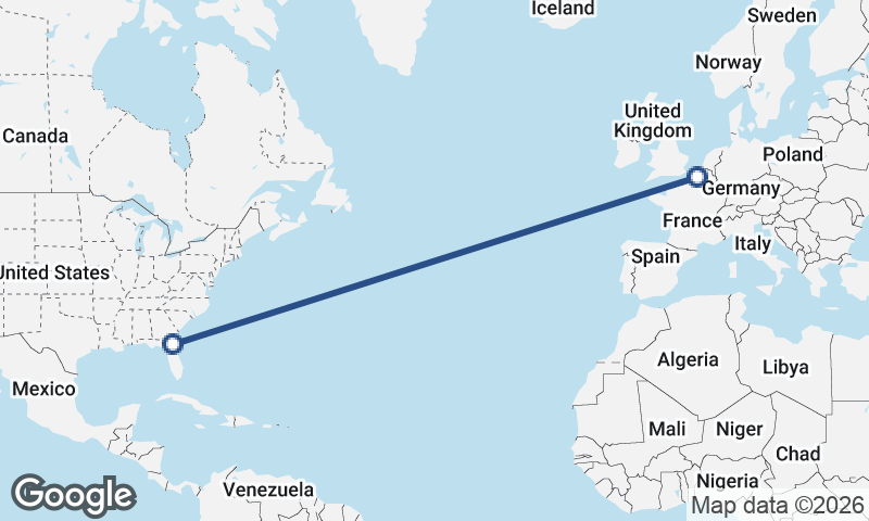 Lille to Jacksonville