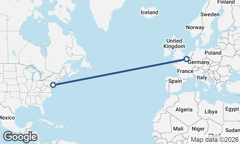 Lille to Philadelphia