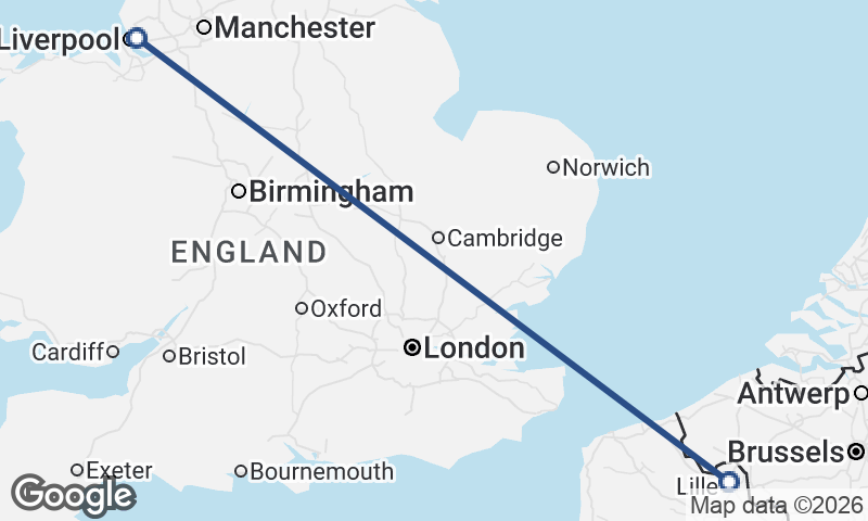 Lille to Liverpool