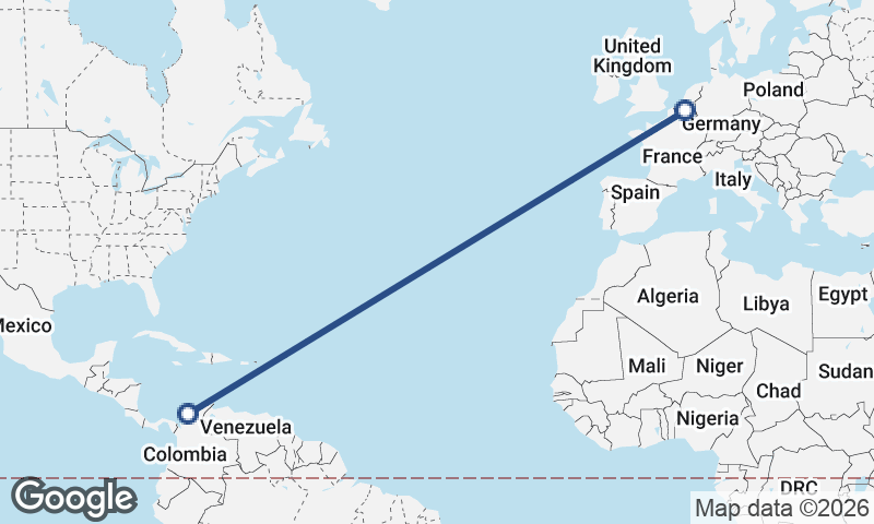 Brussels to Cartagena