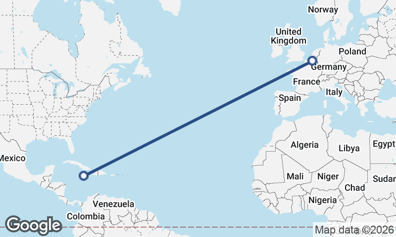 Brussels to Kingston