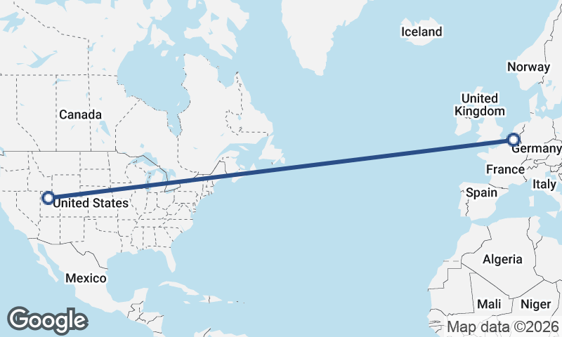 Brussels to Salt Lake City