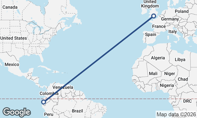 Southampton to Guayaquil