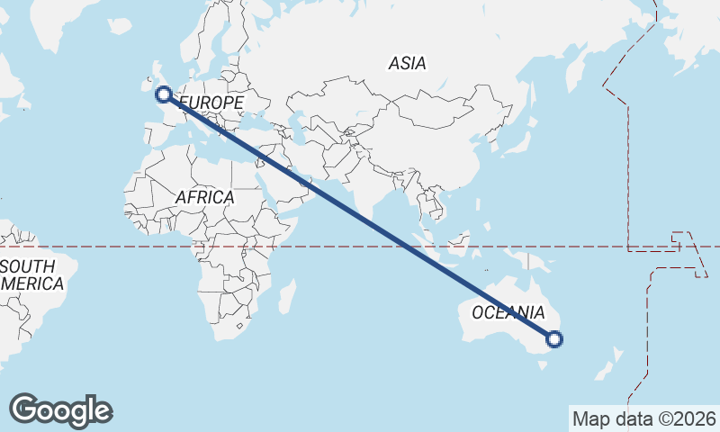 Southampton to Sydney