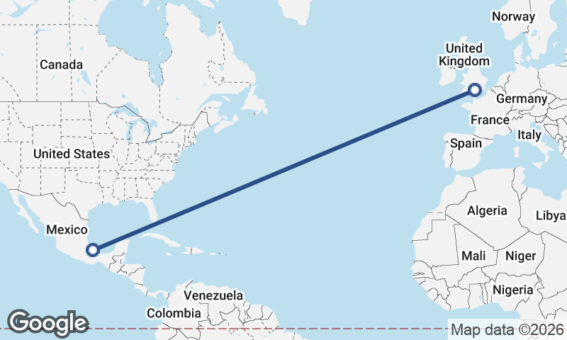 Southampton to Veracruz
