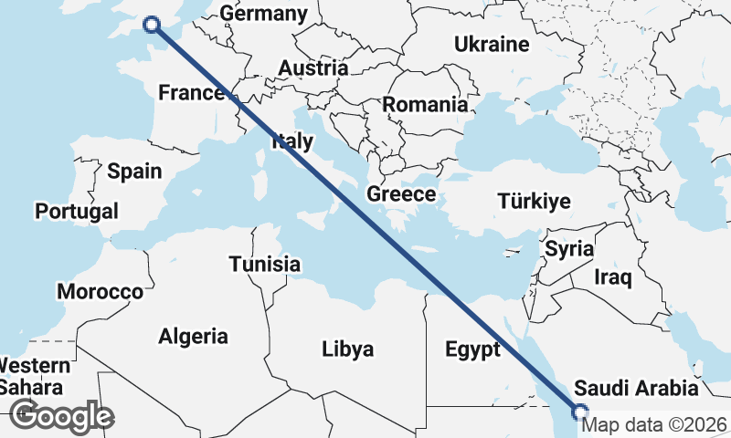Southampton to Mecca