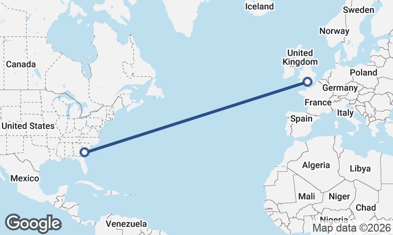 Southampton to Savannah
