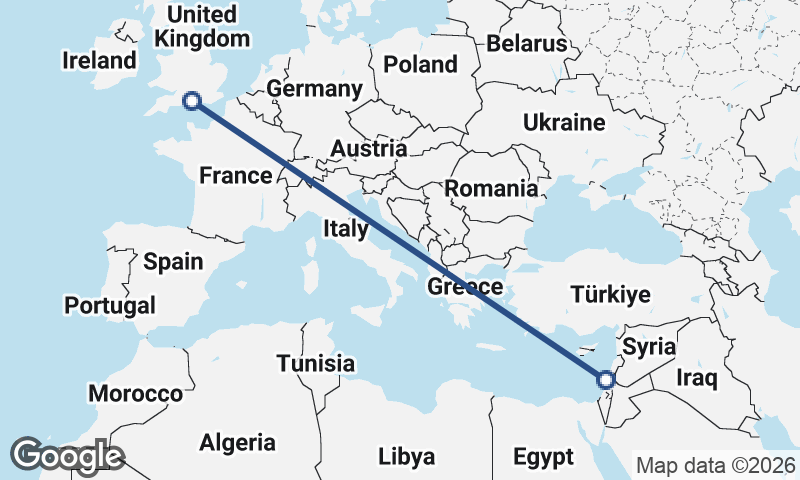 Southampton to Haifa