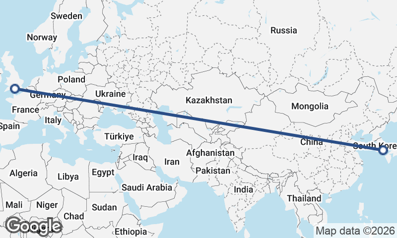 Southampton to Busan