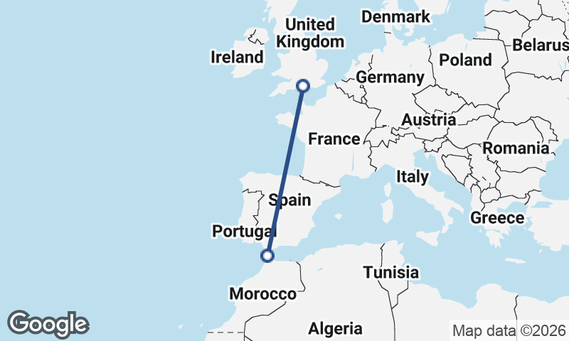 Southampton to Tangier