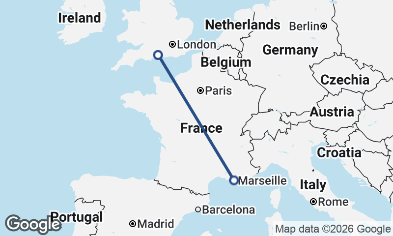 Southampton to Marseille