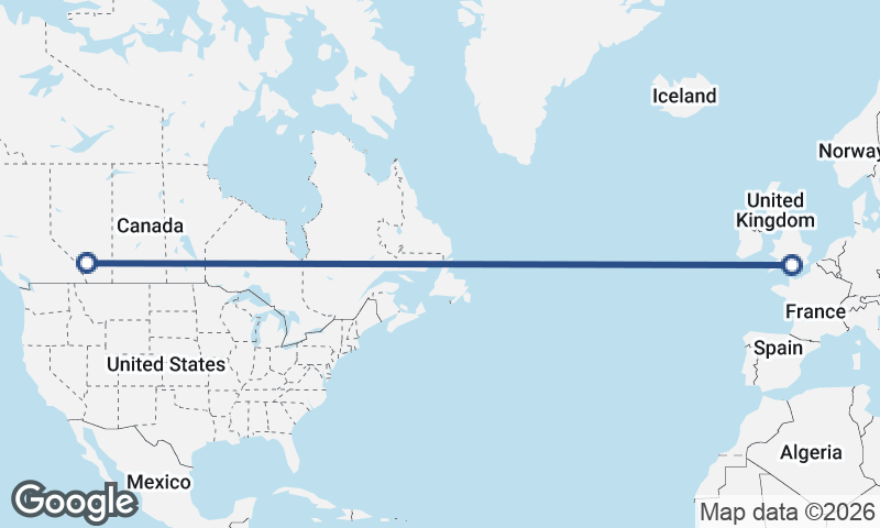 Southampton to Calgary