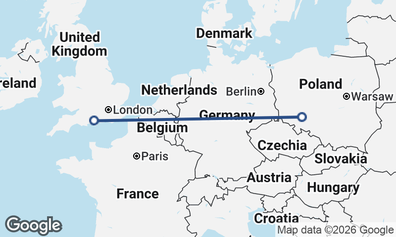 Southampton to Wrocław