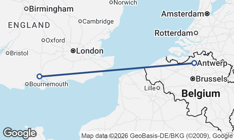 Southampton to Antwerp