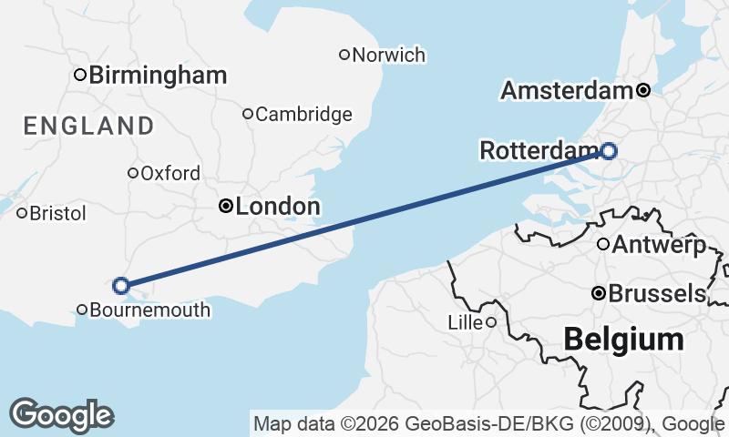 Southampton to Rotterdam
