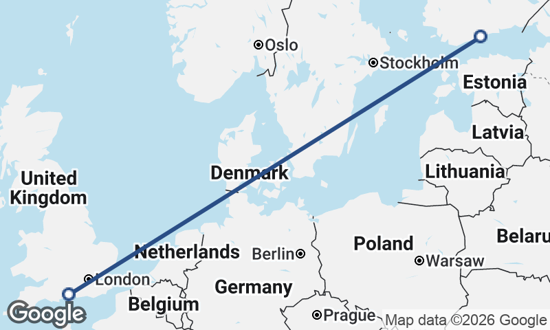 Southampton to Helsinki