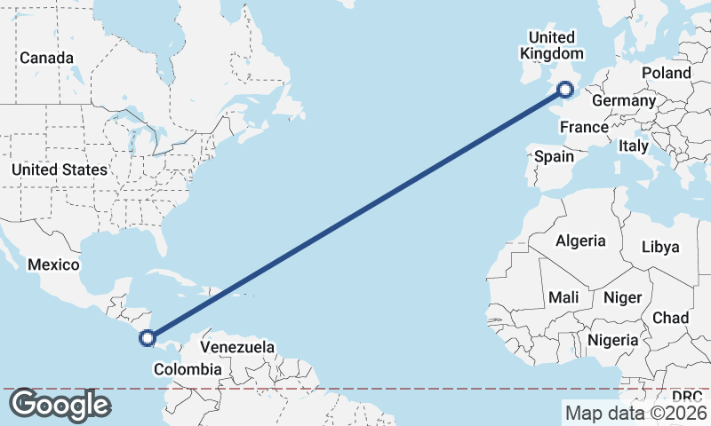 Southampton to San José