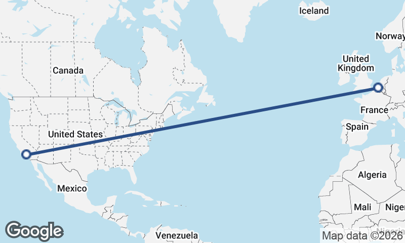 Ghent to Los Angeles