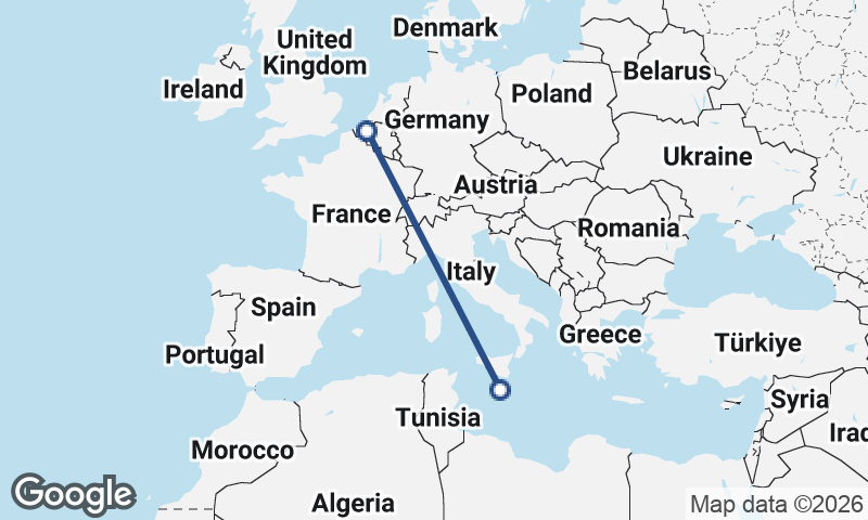 Ghent to Valletta