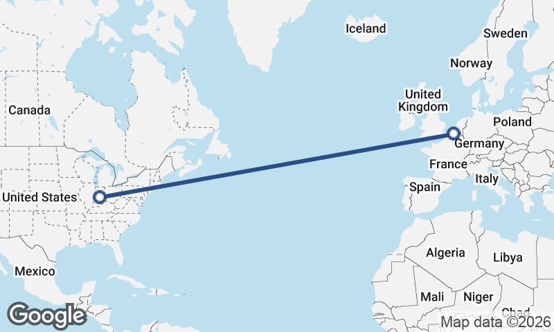 Ghent to Indianapolis