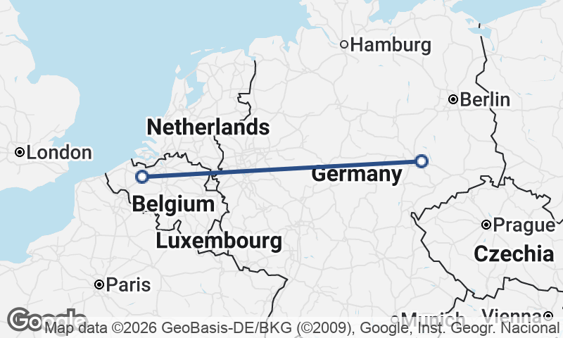 Ghent to Leipzig