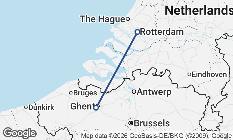 Ghent to Rotterdam