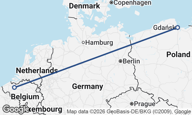 Ghent to Gdańsk